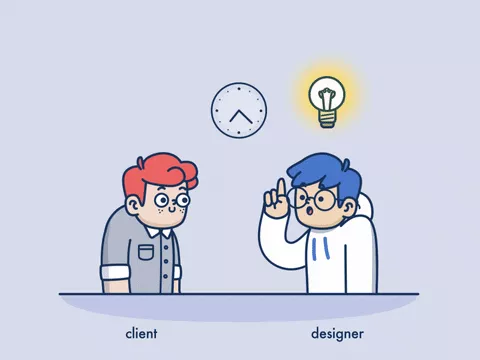Someone comes up with an interesting idea, but their enthusiasm is immediately dampened by another person.