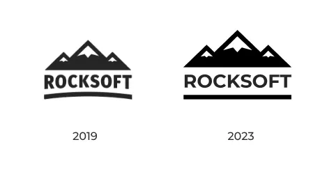 The comparison of old and lew logo