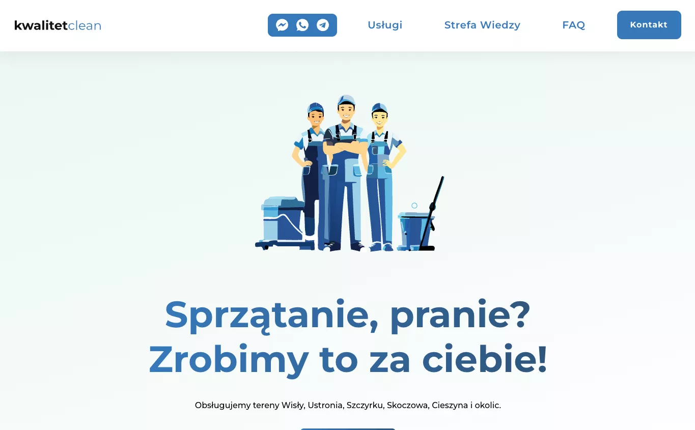Kwalitet homepage hero on Webflow, before the rebuild