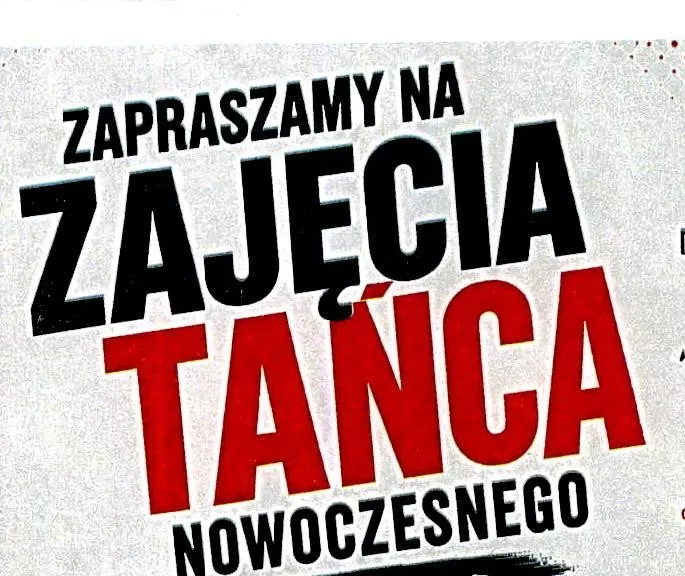 ZAJĘCIA TAŃCA NOWOCZESNEGO